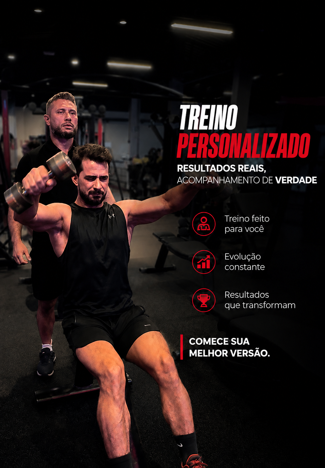 Kleber Campos treinando aluna